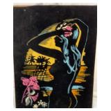 Black velvet blacklight nude pictorial