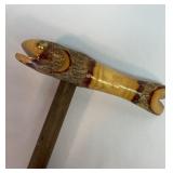 Carved fish cane