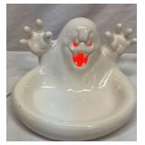 Light up ghost ceramic candy dispenser