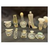 Group of glass perfume bottles