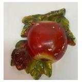 Old red apple string holder