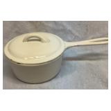 2 quart sauce pan cast-iron enamel