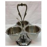 Vtg Kromex stainless steel condiment server