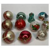 Old glass ornaments. Some are Shiny Brite