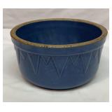 Antique White Hall sawtooth crock bowl