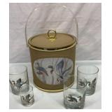 Ducks ice bucket and glasses with box