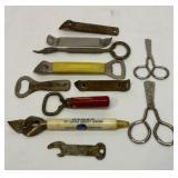 Advertising bottle openers, etc.