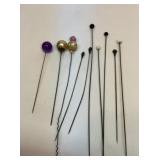 Ten hat pins