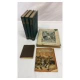 Books with small leather bound A Christmas Carol