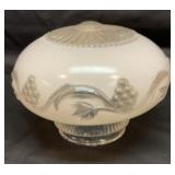 1950s glass ceiling light globe