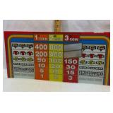 Slot machine glass panel