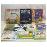 Childrenï¿½s books. Dinosaur pop up, glow book, etc