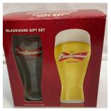 New Budweiser glassware gift set