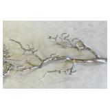 Metal wall mount branch candleholders