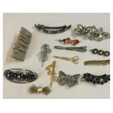 Ornate hair barrettes