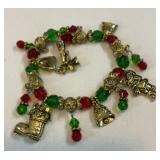 Christmas theme charm bracelet