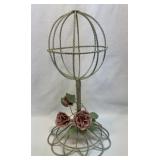 Vtg looking metal wire hat stand