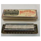 Marine Band Hohner harmonica with box