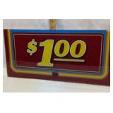 Slot machine glass panel