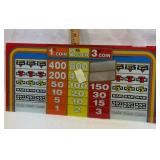 Slot machine glass panel