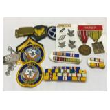 Military patches and ribbons