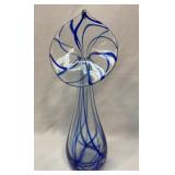 Calla Lily art glass vase