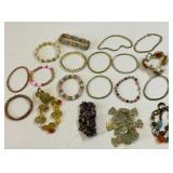 Large group of bracelets