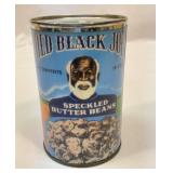 Old Black Joe butter beans metal can bank