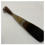 Old Chinese calligraphy brush. Horn handle