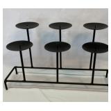 Metal six candle holder