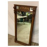 Older wood wall mirror