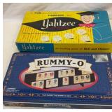 Yahtzee and Rummy-O games