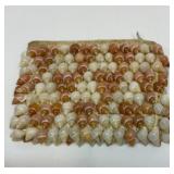 Vtg mini seashell clutch purse