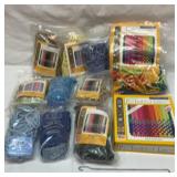 Pot holder loom and big group of loops