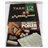 Vtg Roll and Score Poker and Take 12 games