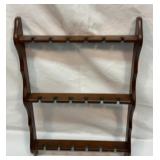 Vtg wood specialty spoon display rack