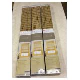 Three new bamboo shades. Same sizes