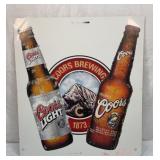Coors Brewing metal sign