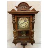 Antique German wall clock with keys