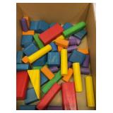 Vtg childrenï¿½s wooden toy blocks