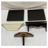 Group of mini wall mount shelves