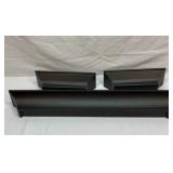 Three wall mount shelves