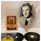 Vtg items. 45s and 1978 trivia book.