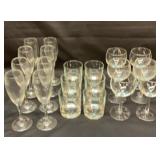 Libbey champagne, wine and cocktail glasses