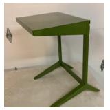 All metal school desk with flip top