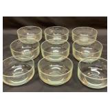 Crate and Barrel glass cereal bowls