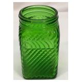 Vtg hoosier cabinet green spice jar