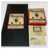 1952 Monopoly game with wood pieces