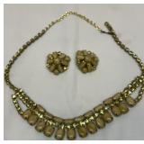 1950s necklace and earring set
