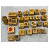 Big group of ink stamps
